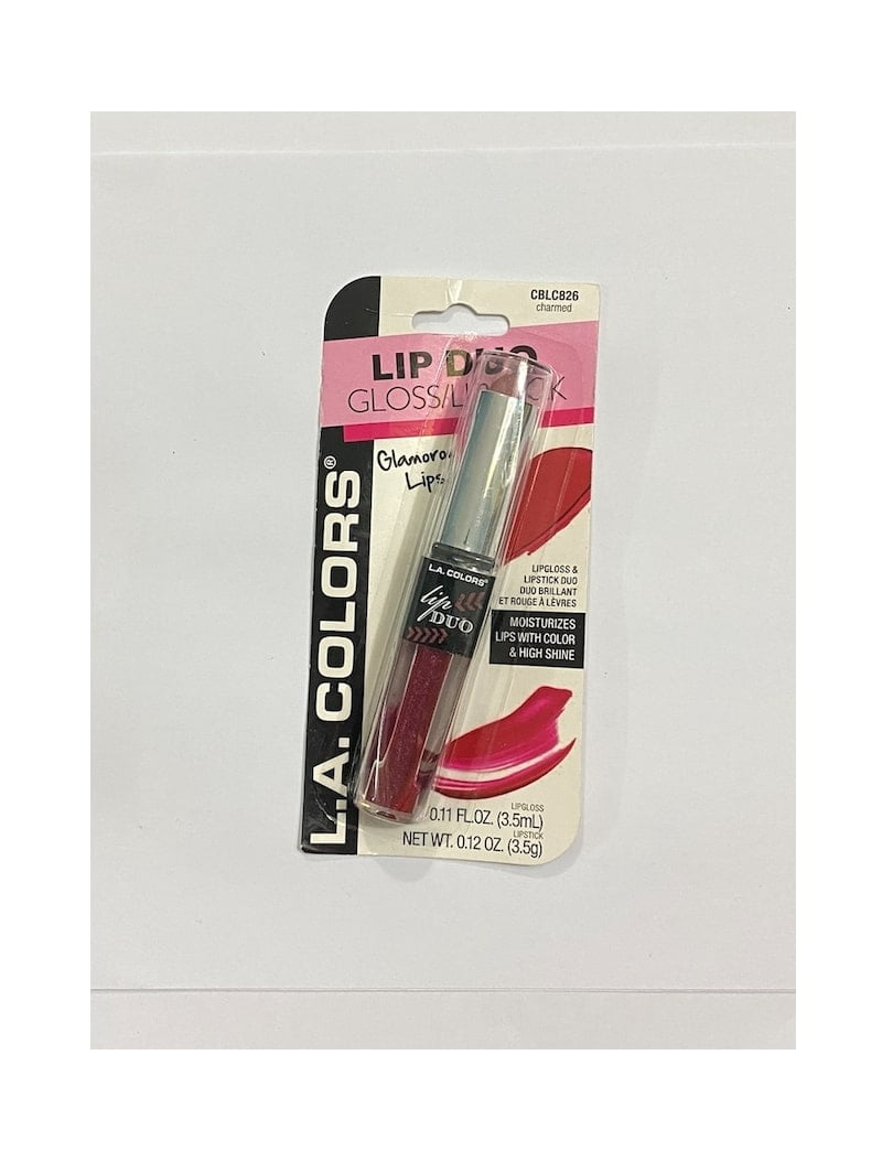 L.A. Colors Lipstick Lip Gloss Duo Charmed -Nip