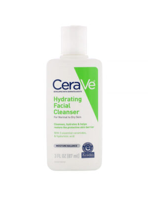 CeraVe Hydrating Cream- to- Foam Cleanser For Normal to Dry Skin Face Wash