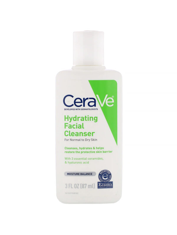 CeraVe Hydrating Cream- to- Foam Cleanser For Normal to Dry Skin Face Wash