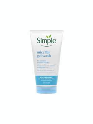 Simple Water Boost 9% Hydration Powered Micellar Gel Wash  Makeup Remover